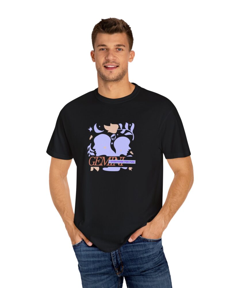 Lavender Gemini Illustration T-shirt - Unisex